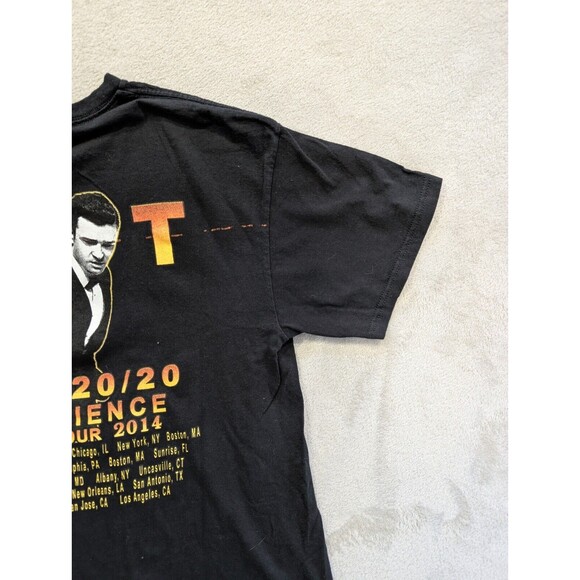 JUSTIN TIMBERLAKE The 20/20 Experience World Tour 2014 Black T-Shirt Large - Picture 11 of 14